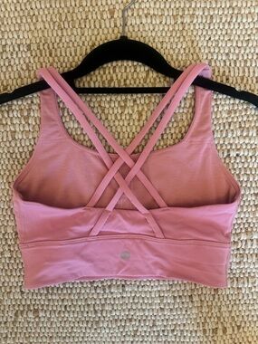 lululemon Dusty Pink Crisscross Sports Bra